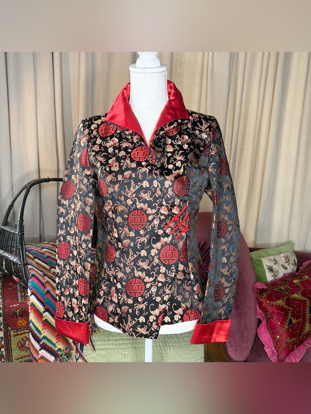 50s Retro Brocade Silk Jacket